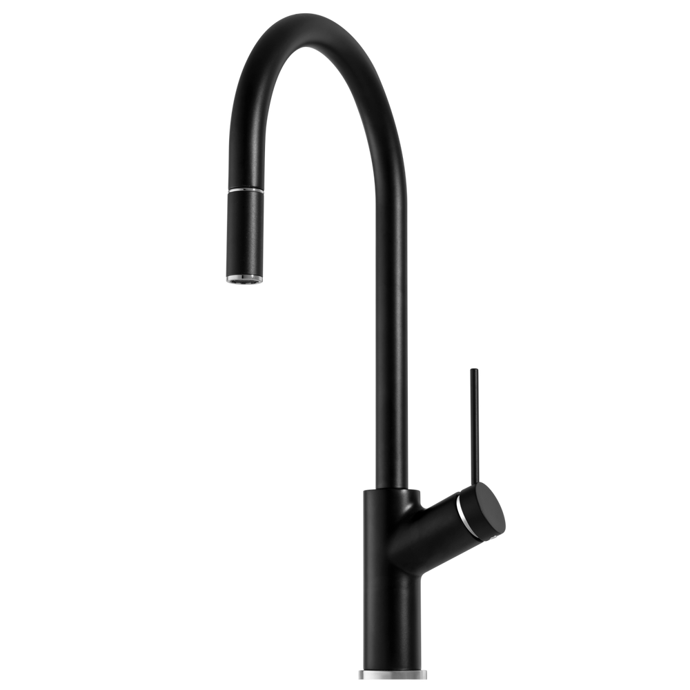 OLIVERI VILO PULL OUT KITCHEN MIXER 464MM MATTE BLACK