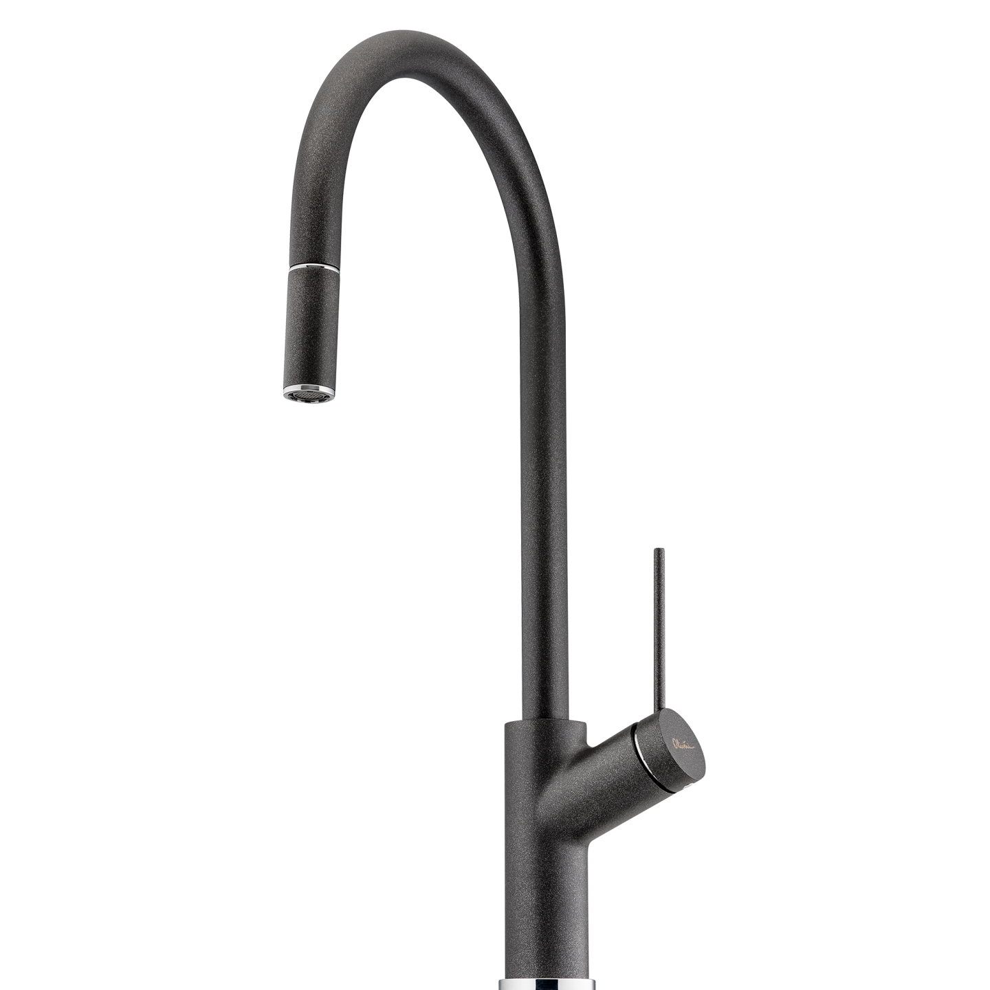 OLIVERI VILO PULL OUT KITCHEN MIXER 464MM BLACK GRANITE