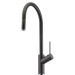 OLIVERI VILO PULL OUT KITCHEN MIXER 464MM BLACK GRANITE