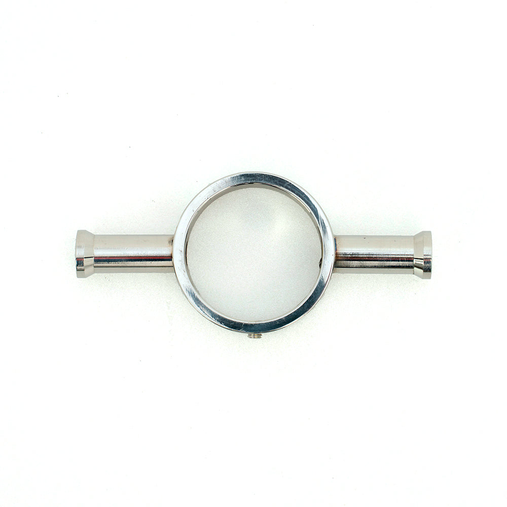 RADIANT HEATING ROUND HOOK ACCESSORY FOR VERTICAL TOWEL RAIL CHROME 110MM