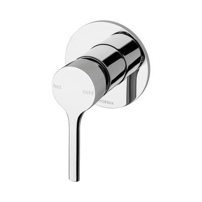 PHOENIX VIVID SLIMLINE SWITCHMIX LEAD FREE SHOWER WALL MIXER COMPLETE KIT CHROME