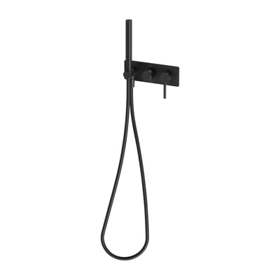 PHOENIX VIVID SLIMLINE OVAL WALL HAND HELD SHOWER SYSTEM MATTE BLACK