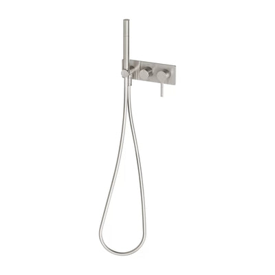 PHOENIX VIVID SLIMLINE OVAL WALL HAND HELD SHOWER SYSTEM BRUSHED NICKEL