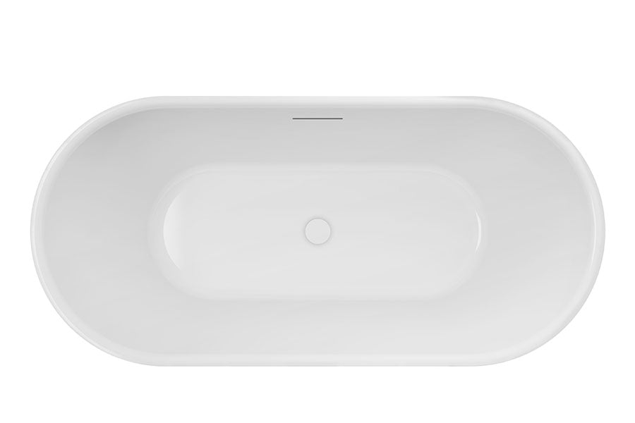 DECINA VALENTINA FREESTANDING BATH MATTE WHITE (AVAILABLE IN 1500MM AND 1700MM)