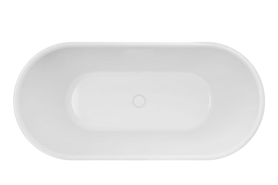 DECINA VALENTINA FREESTANDING BATH GLOSS WHITE (AVAILABLE IN 1500MM AND 1700MM)