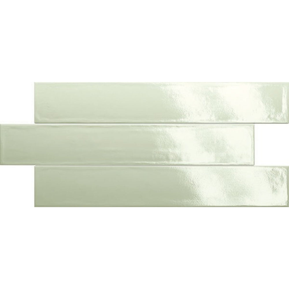 EVERSTONE VICTORY MINT GLOSSY 370X61MM PLANK TILE (PER BOX)