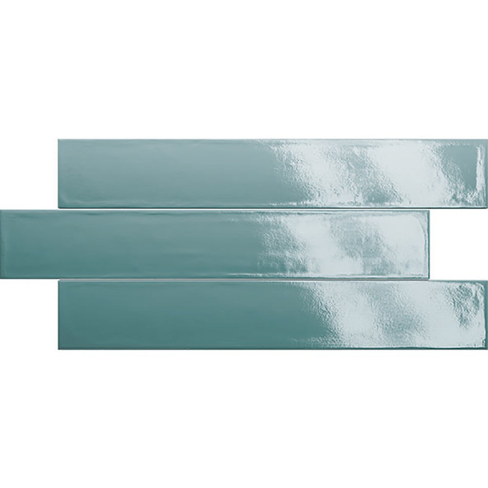EVERSTONE VICTORY PETROL GLOSSY 370X61MM PLANK TILE (PER BOX)