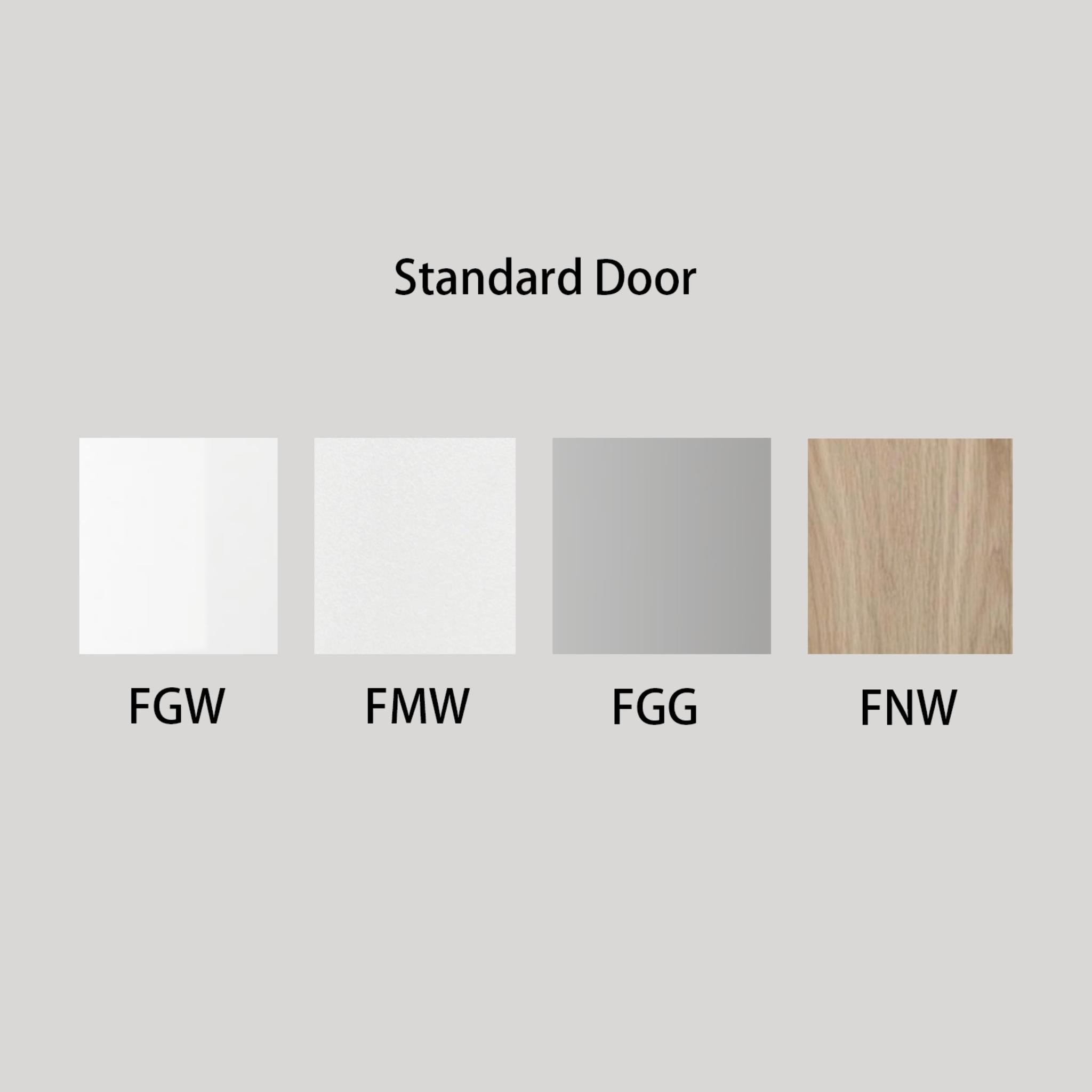 VITO CUSTOM PANTRY FINGER-PULL DOUBLE DOOR FLOOR STANDING TALL KITCHEN CABINET 800MM