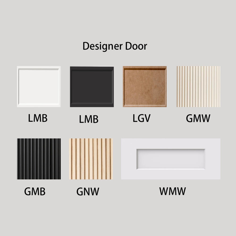 VITO CUSTOM FRIDGE DOUBLE DOOR KITCHEN WALL CABINET ONLY (MULTIPLE SIZES AVAILABLE)