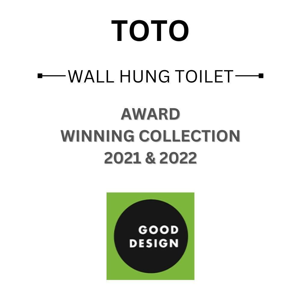 TOTO WALL HUNG RIMLESS TOILET D-SHAPE GLOSS WHITE