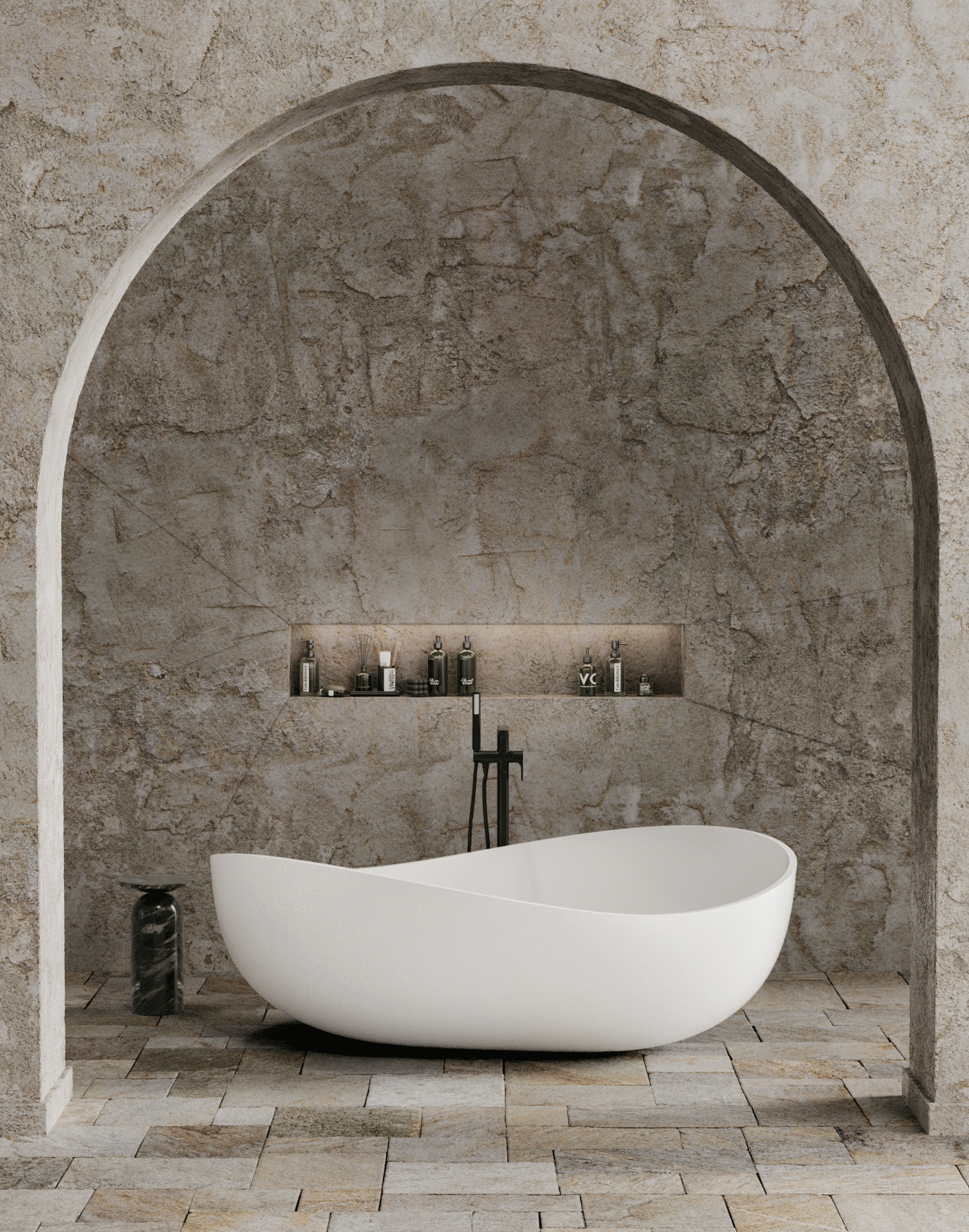 CETO WAVERLY FREESTANDING BATHTUB MATTE WHITE 1800MM