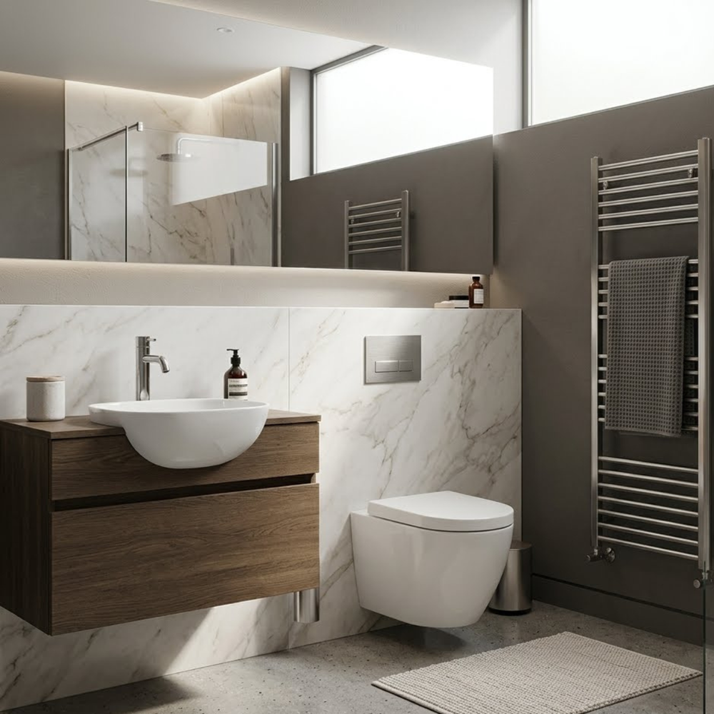VEROTTI LUCI WALL HUNG PAN GLOSS WHITE