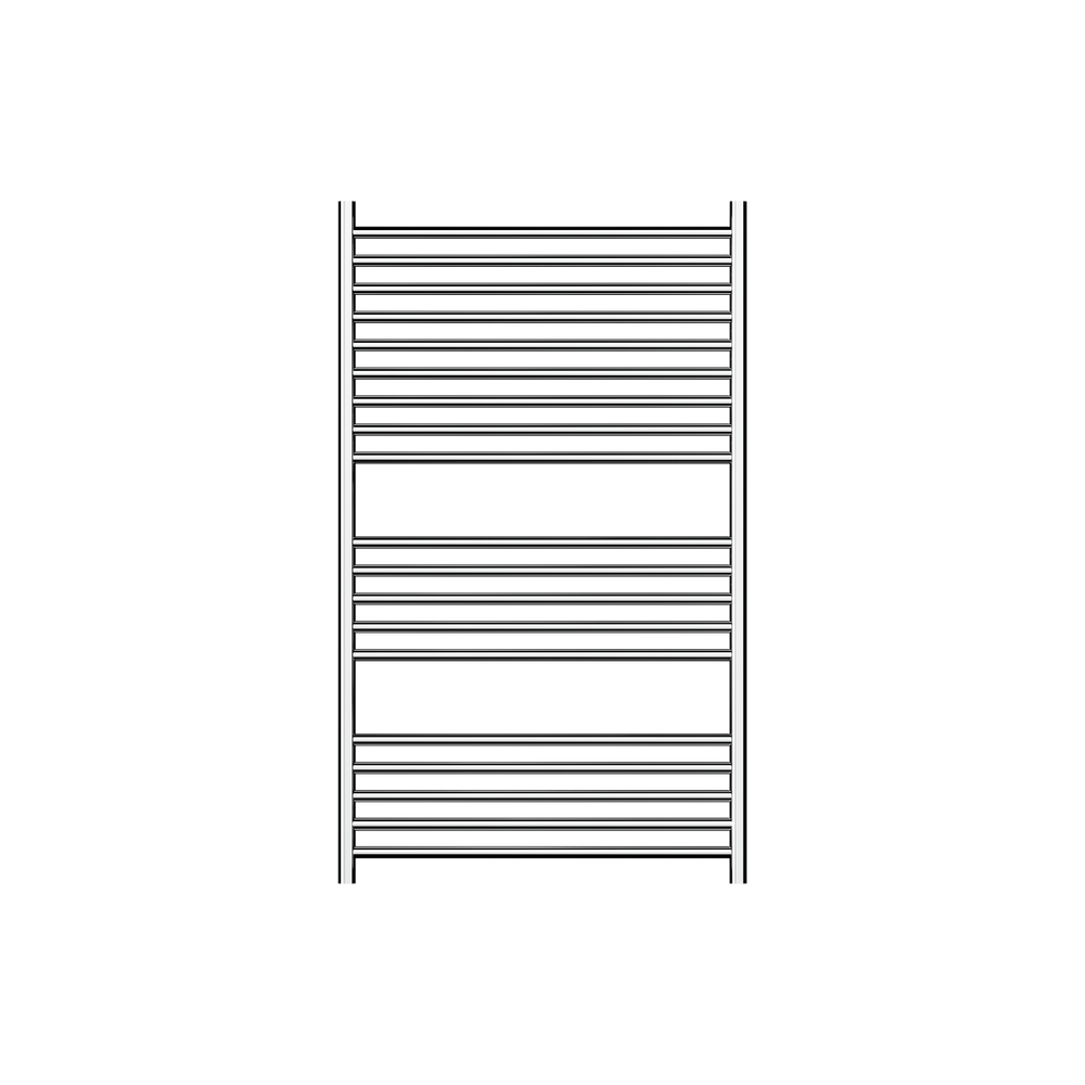 LINSOL ALLEGRA 19-BAR WIDE HEATED TOWEL RAIL CHROME 1200MM