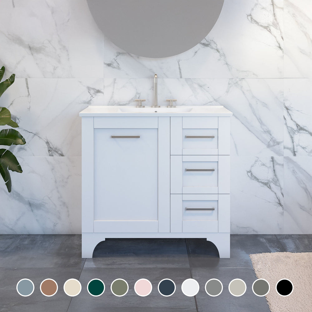 TIMBERLINE WINDSOR CUSTOM FLOOR STANDING VANITY (ALL SIZING)