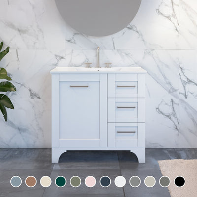 TIMBERLINE WINDSOR CUSTOM FLOOR STANDING VANITY (ALL SIZING)