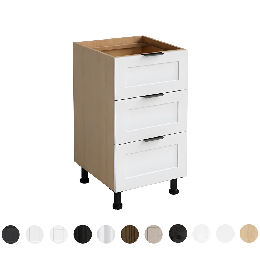 VITO CUSTOM THREE-DRAWER CUPBOARD FLOOR STANDING KITCHEN CABINET (MULTIPLE SIZES AVAILABLE)