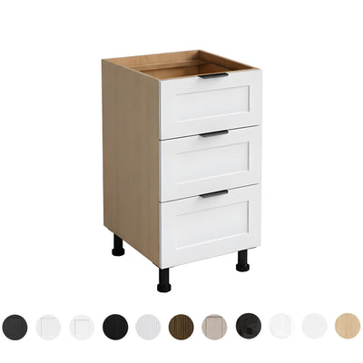 VITO CUSTOM THREE-DRAWER CUPBOARD FLOOR STANDING KITCHEN CABINET (MULTIPLE SIZES AVAILABLE)