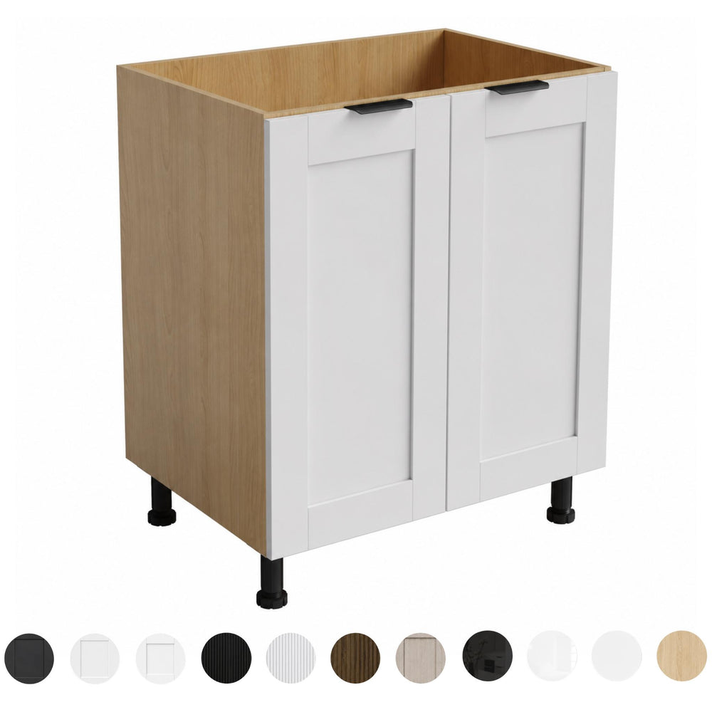 VITO CUSTOM DOUBLE DOOR CUPBOARD FLOOR STANDING KITCHEN CABINET (MULTIPLE SIZES AVAILABLE)