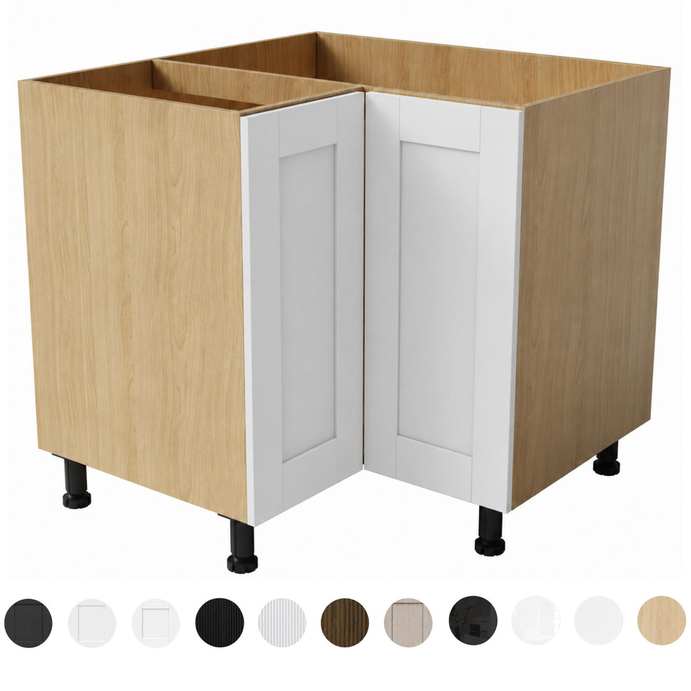 VITO CUSTOM DOUBLE DOOR CORNER FLOOR STANDING KITCHEN CABINET (AVAILABLE IN 800MM AND 900MM)