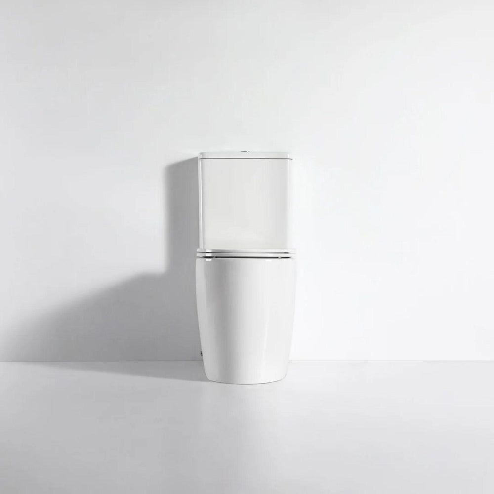 MERCIO WALTON QUIET RIMLESS AND TORNADO FLUSH BACK TO WALL TOILET SUITE GLOSS WHITE