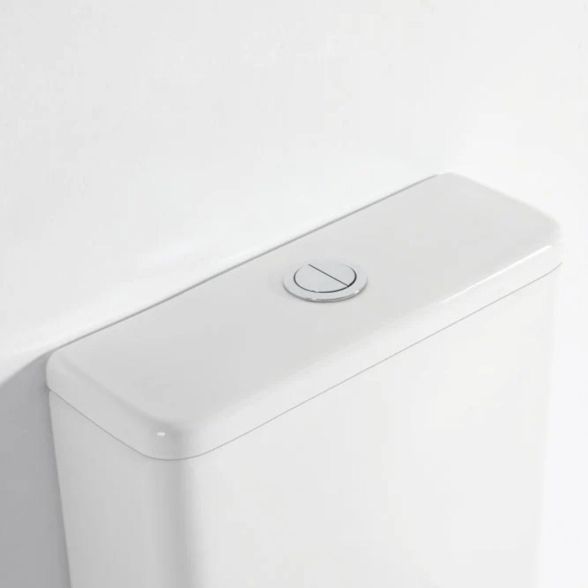 MERCIO WALTON QUIET RIMLESS AND TORNADO FLUSH BACK TO WALL TOILET SUITE GLOSS WHITE