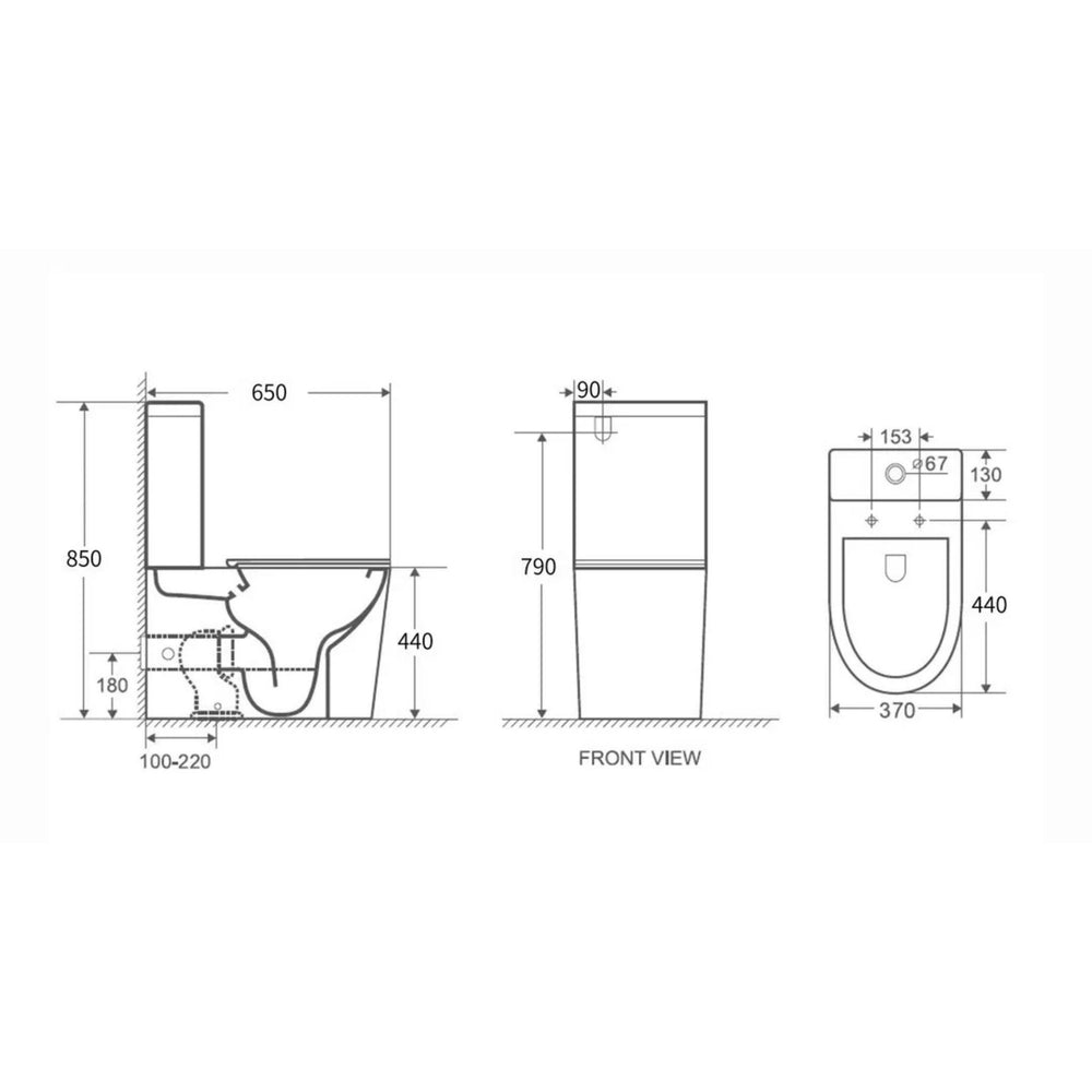 MERCIO WALTON QUIET RIMLESS AND TORNADO FLUSH BACK TO WALL TOILET SUITE GLOSS WHITE