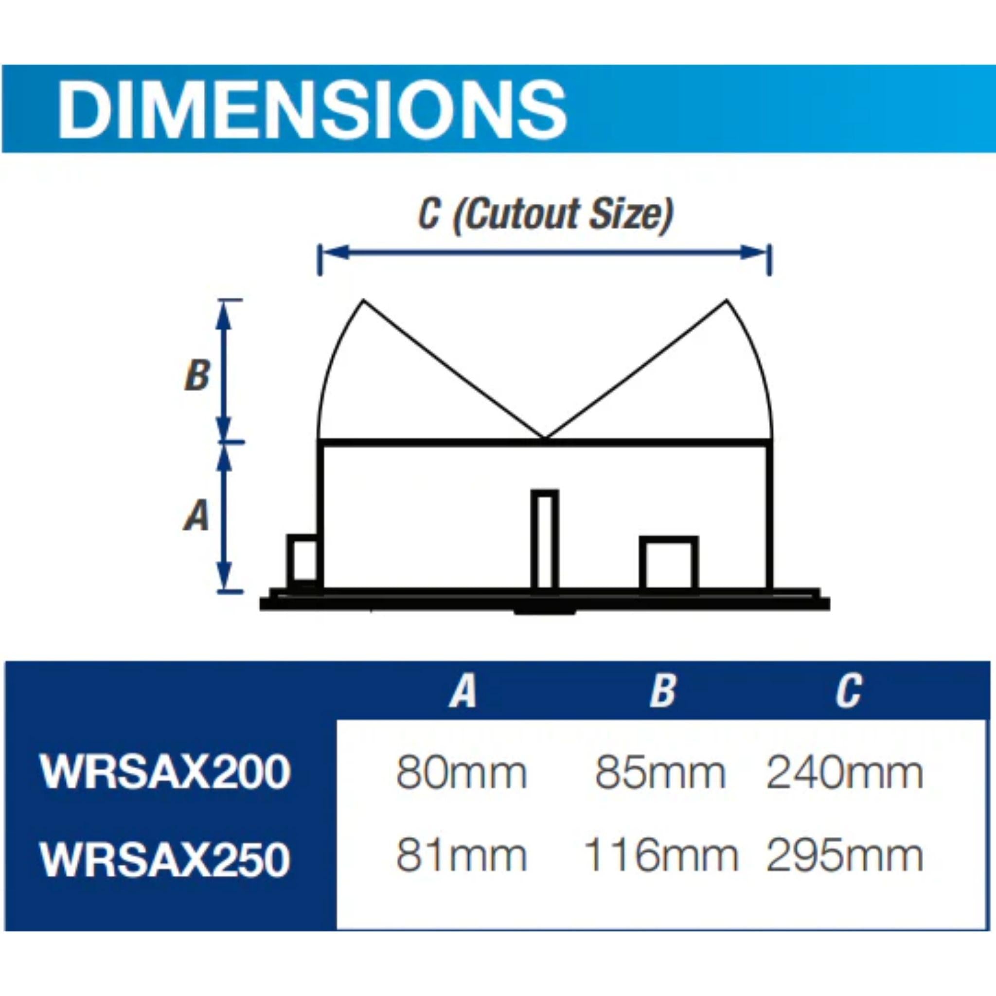 VENTAIR ULTRAFLO HIGH AIR EXTRACTION AXIAL EXHAUST FAN WHITE (AVAILABLE IN 200MM AND 250MM)