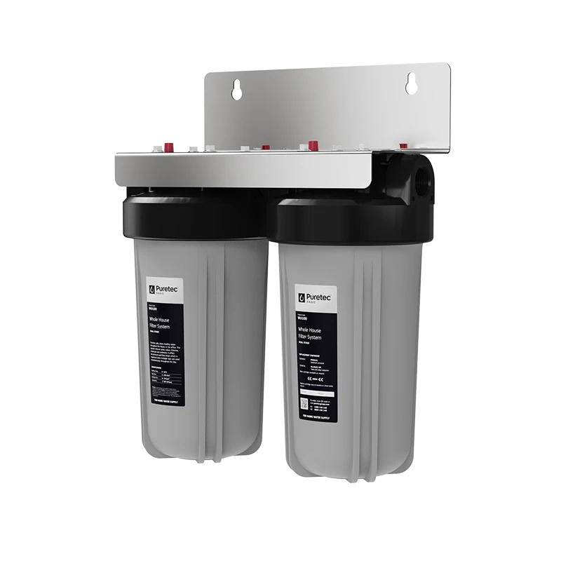 PURETEC WU10 40M TWIN UNDERWHOLE HOUSE WATER FILTER GREY