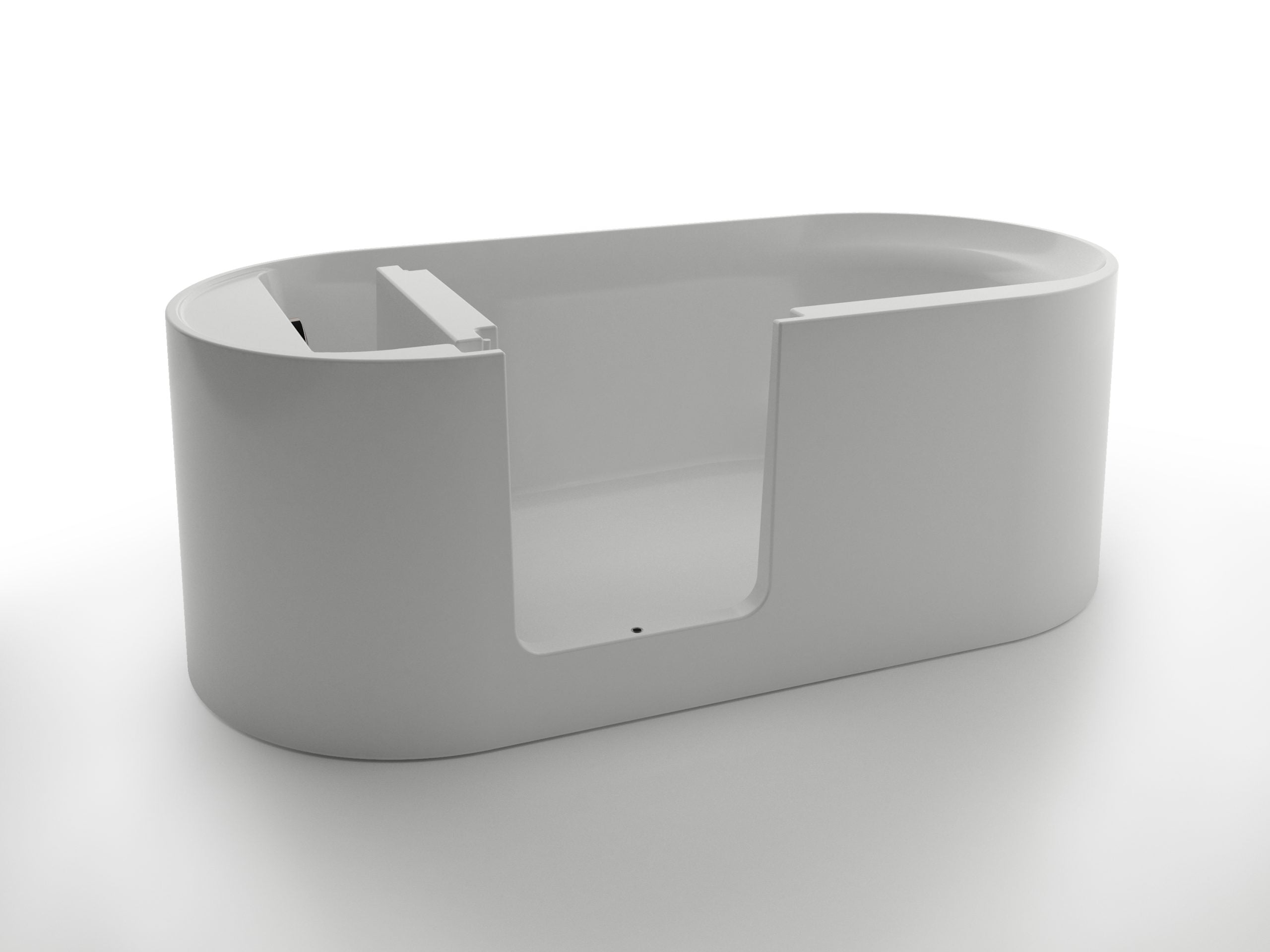 KASKADE WALDEN WALK-IN LIE DOWN ACRYLIC BATH MATTE WHITE 1700MM