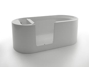 KASKADE WALDEN WALK-IN LIE DOWN ACRYLIC BATH MATTE WHITE 1700MM