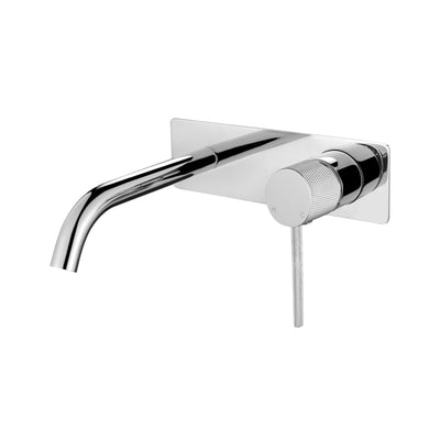 MODERN NATIONAL STAR MINI WALL COMBINATION WITH KNURLED HANDLE 200MM CHROME