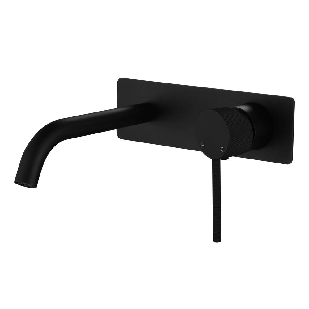 MODERN NATIONAL STAR MINI WALL COMBINATION WITH KNURLED HANDLE 200MM MATTE BLACK