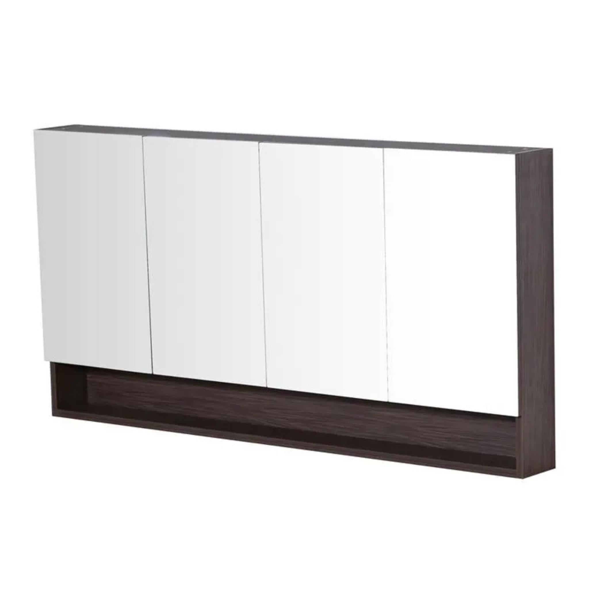 POSEIDON STELLA WALNUT MIRROR SHAVING CABINET 1480X750MM