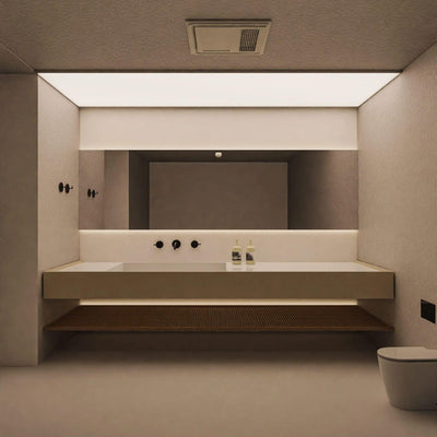 ZUMI REMO 3-IN-1 BATHROOM VENTILATION FAN AND HEATER WITH LED LIGHT & EXHAUST FAN WHITE