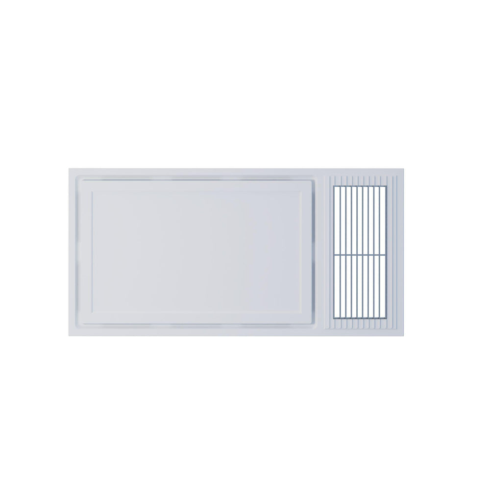 ZUMI REMO 3-IN-1 BATHROOM VENTILATION FAN AND HEATER WITH LED LIGHTS &amp; EXHAUST FAN WHITE 600MM