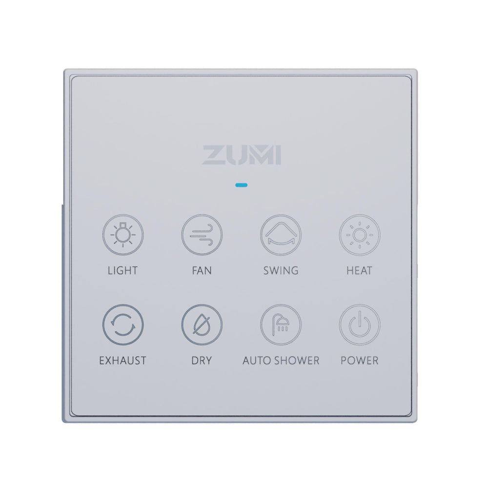 ZUMI REMO PLUS 4-IN-1 BATHROOM VENTILATION FAN AND HEATER WITH LED LIGHTS, EXHAUST FAN, FRESH AIR BLOW & FRESH AIR FLOW WHITE 600MM