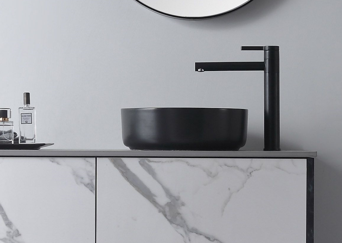 XENIA DOVE BASIN MATTE BLACK 360MM