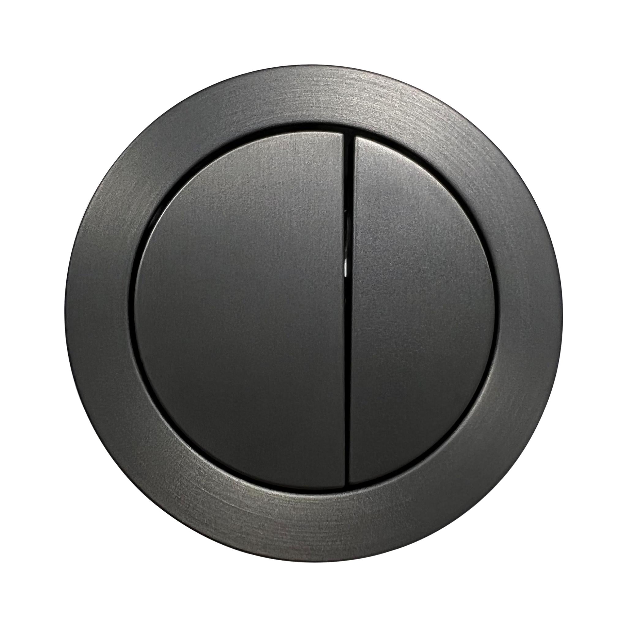 JOHNSON SUISSE OUTLET VALVE FLUSH BUTTON 48MM GUN METAL