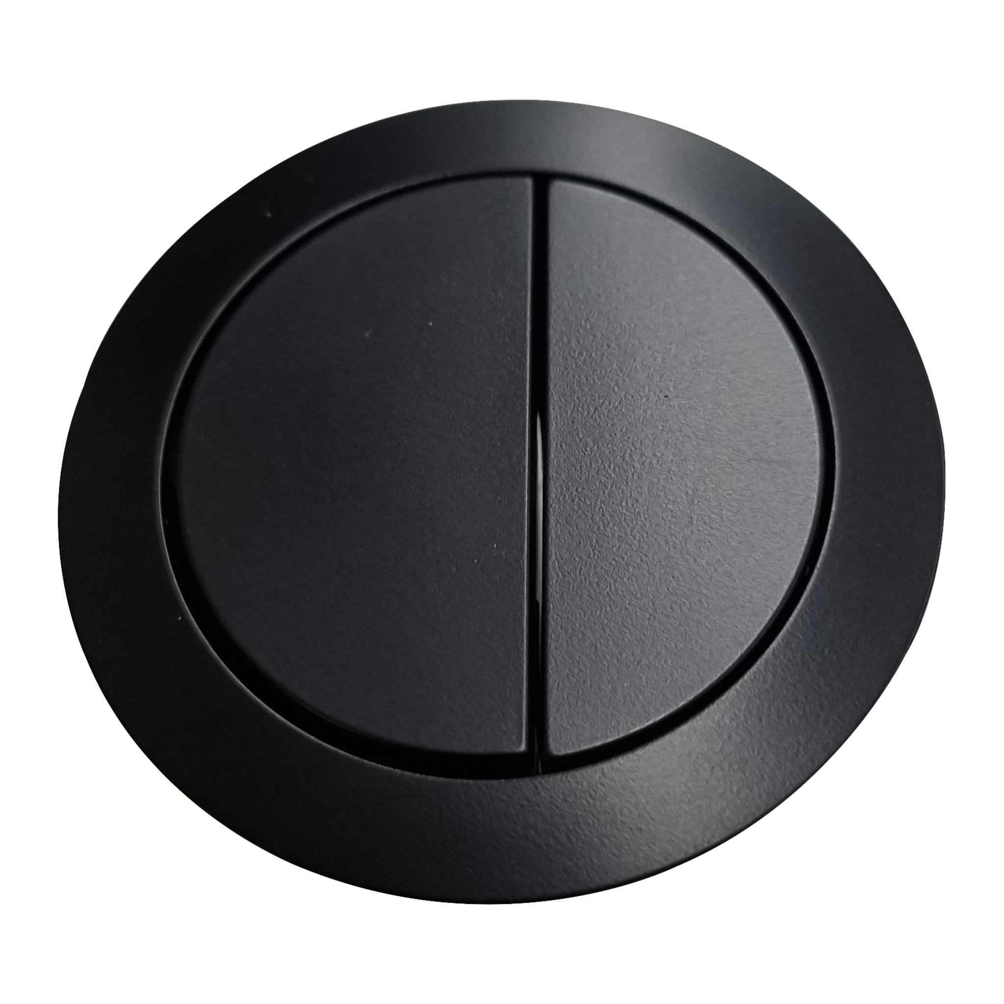 JOHNSON SUISSE OUTLET VALVE FLUSH BUTTON 48MM MATTE BLACK