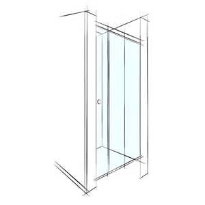 VEROTTI XPACE FRAMELESS SLIDING 3 PANELS SHOWER SCREEN WALL-TO-WALL 2000MM