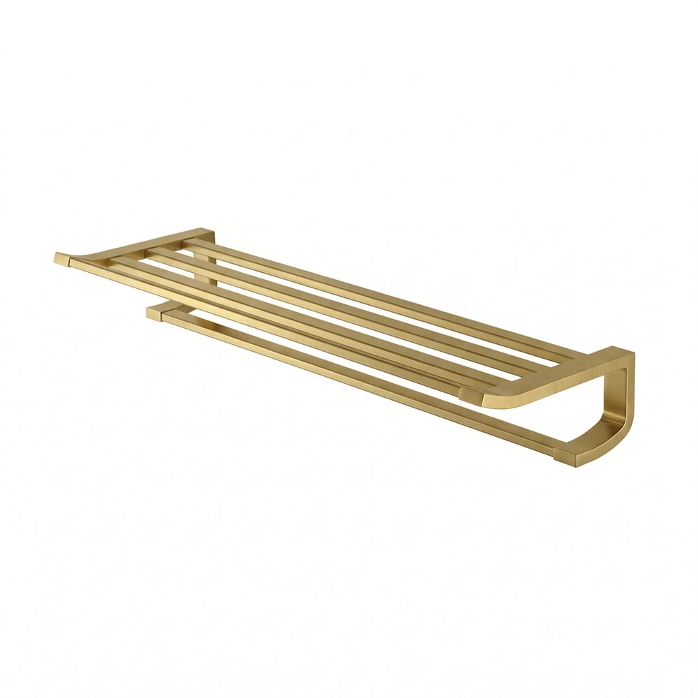 TOTO G SELECTION TOWEL SHELF BRUSHED FRENCH GOLD (AVAILABLE IN 628MM AND 636MM)