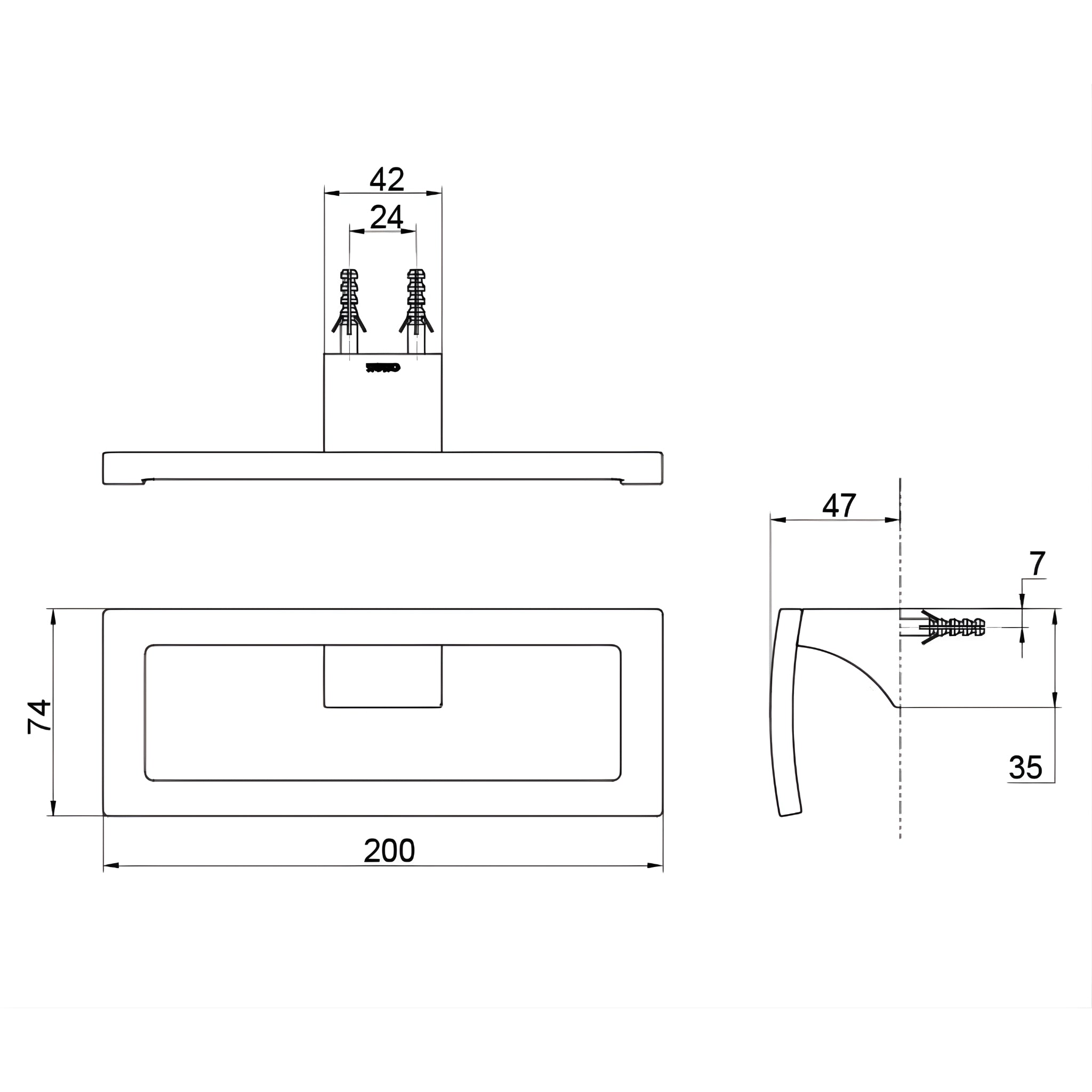 TOTO G SELECTION TOWEL RING 200MM BRUSHED NICKEL