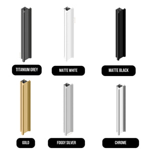 MODULR CAPRI Y TOWER CABINET PROFILE HANDLE 2400MM FOGGY SILVER