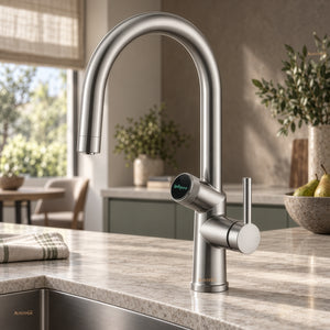 ZUMI SPRINGWHAT 6-IN-1 SMART WATER TAP 439MM BRUSHED NICKEL