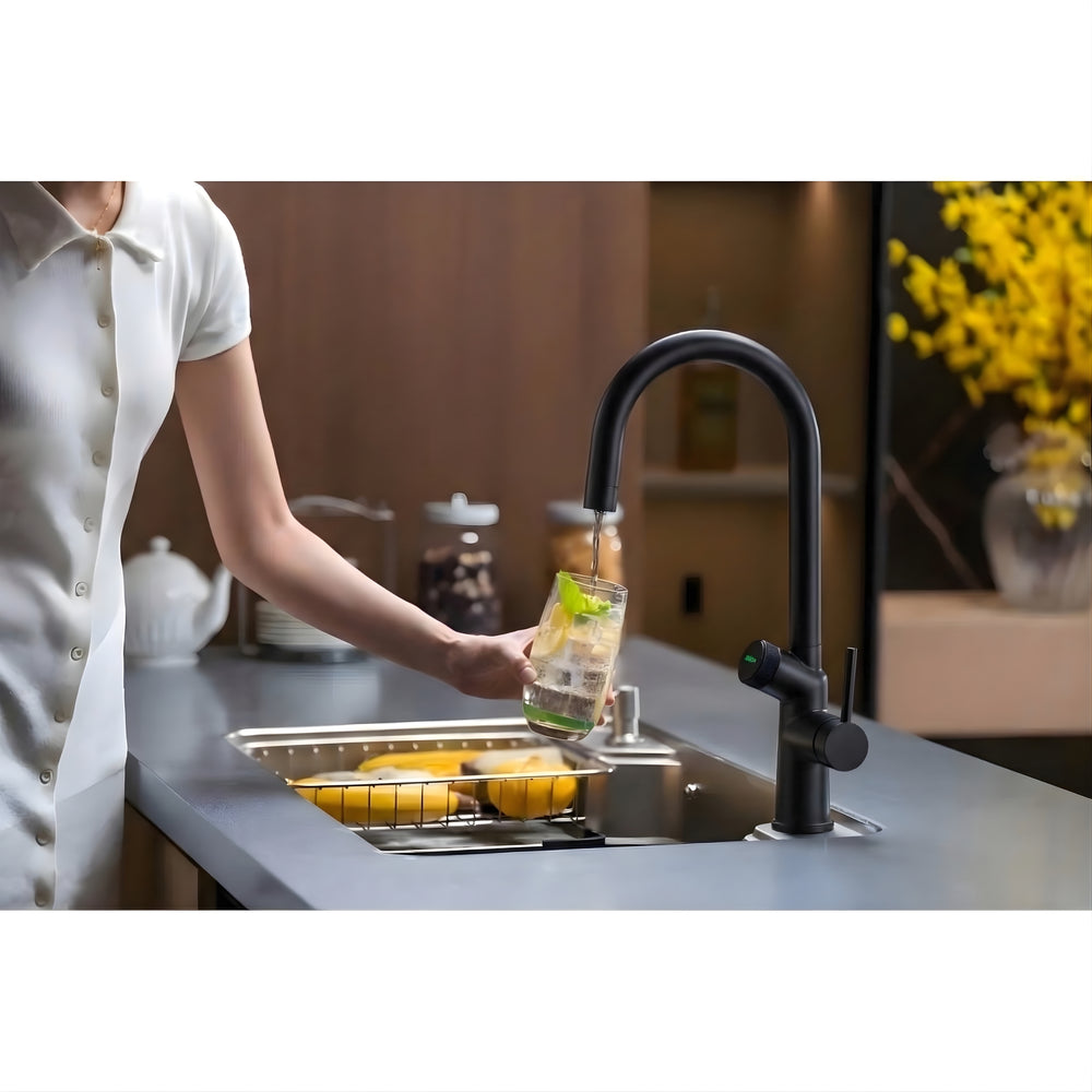 ZUMI SPRINGWHAT 6-IN-1 SMART WATER TAP 439MM MATTE BLACK