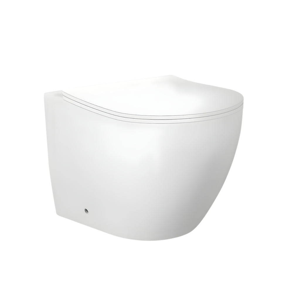 ZUMI VENUS RIMLESS WALL FACED FLOOR PAN GLOSS WHITE