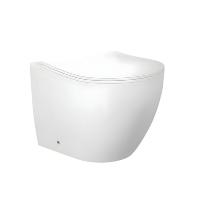 ZUMI VENUS RIMLESS WALL FACED FLOOR PAN GLOSS WHITE