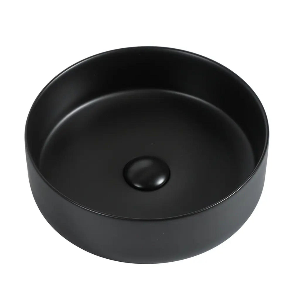 ZUMI BETA ABOVE COUNTER BASIN MATTE BLACK 360MM