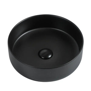 ZUMI BETA ABOVE COUNTER BASIN MATTE BLACK 360MM