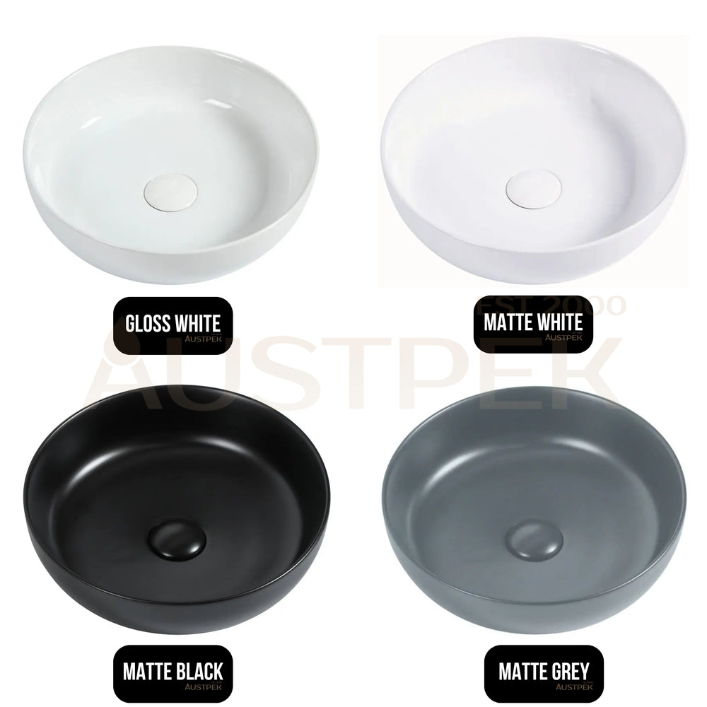 ZUMI BACINO ABOVE COUNTER BASIN GLOSS WHITE 365MM